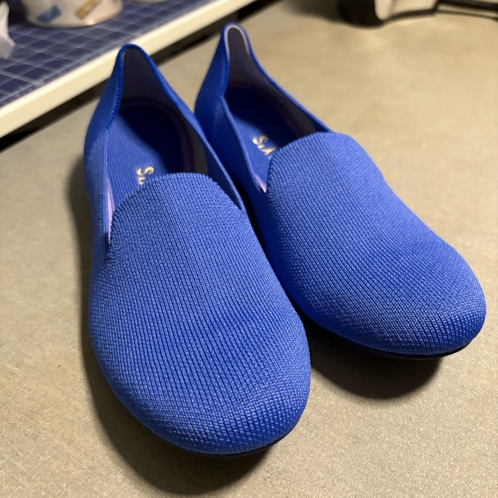 Rothy’s Blue Slip-On Shoes